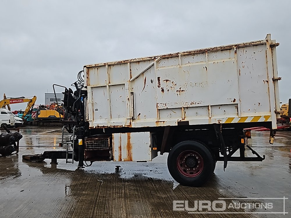 Single Axle Draw Bar Hydraulic Tipping Trailer, Sprung Draw Bar, 10 Stud Axle, Hiab 071AW Hydraulic Loading Crane - Trailer pertanian: gambar 2 Single Axle Draw Bar Hydraulic Tipping Trailer, Sprung Draw Bar, 10 Stud Axle, Hiab 071AW Hydraulic Loading Crane - Trailer pertanian: gambar 2