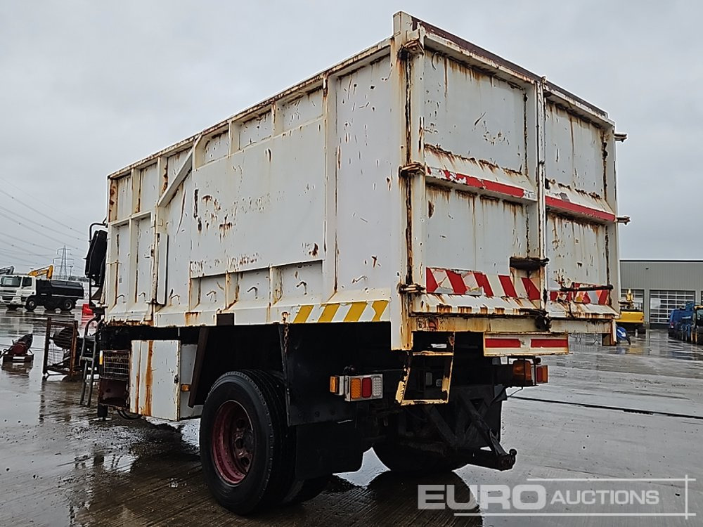 Single Axle Draw Bar Hydraulic Tipping Trailer, Sprung Draw Bar, 10 Stud Axle, Hiab 071AW Hydraulic Loading Crane - Trailer pertanian: gambar 3 Single Axle Draw Bar Hydraulic Tipping Trailer, Sprung Draw Bar, 10 Stud Axle, Hiab 071AW Hydraulic Loading Crane - Trailer pertanian: gambar 3