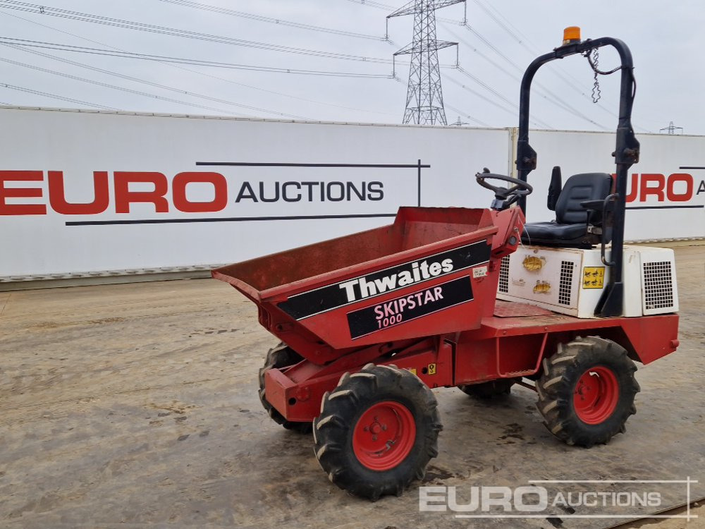 Thwaites 1 Ton Hi Tip Dumper, Roll Bar - Tempat sampah mini: gambar 1 Thwaites 1 Ton Hi Tip Dumper, Roll Bar - Tempat sampah mini: gambar 1