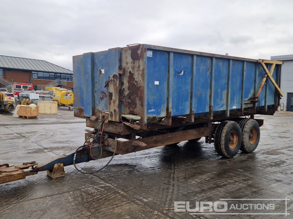 Twin Axle Draw Bar Dump Trailer, Hydraulic Tailgate - Trailer pertanian: gambar 1 Twin Axle Draw Bar Dump Trailer, Hydraulic Tailgate - Trailer pertanian: gambar 1
