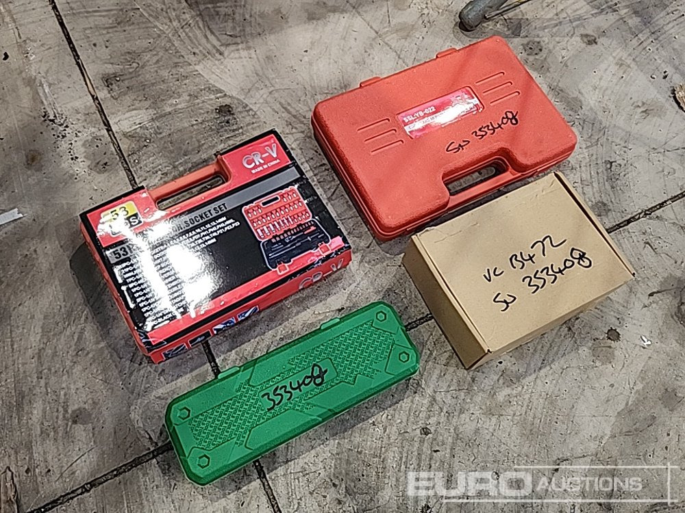 Unused 10Pc Impact Sockets, 53Pc 1/4" Socket Set, Brake Repair Set, 1/2" 18 Volt Impact Gun (Body Only) (4 of) - Peralatan bengkel: gambar 1 Unused 10Pc Impact Sockets, 53Pc 1/4" Socket Set, Brake Repair Set, 1/2" 18 Volt Impact Gun (Body Only) (4 of) - Peralatan bengkel: gambar 1