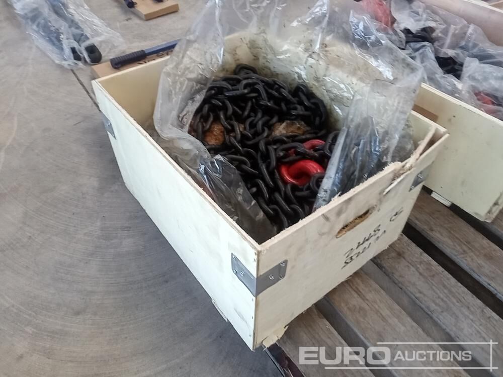Unused 2.5T x 3m x 10T Plate Lifting Chains - Peralatan bengkel: gambar 1 Unused 2.5T x 3m x 10T Plate Lifting Chains - Peralatan bengkel: gambar 1