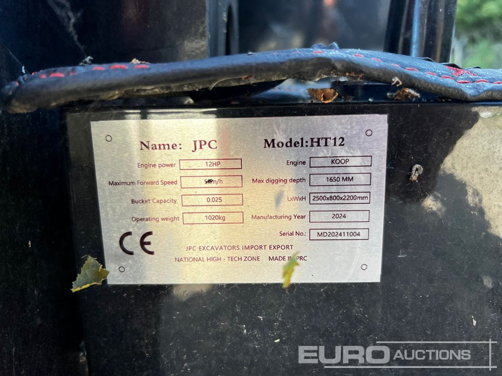 Unused 2024 JPC HT12 - Ekskavator mini: gambar 3 Unused 2024 JPC HT12 - Ekskavator mini: gambar 3
