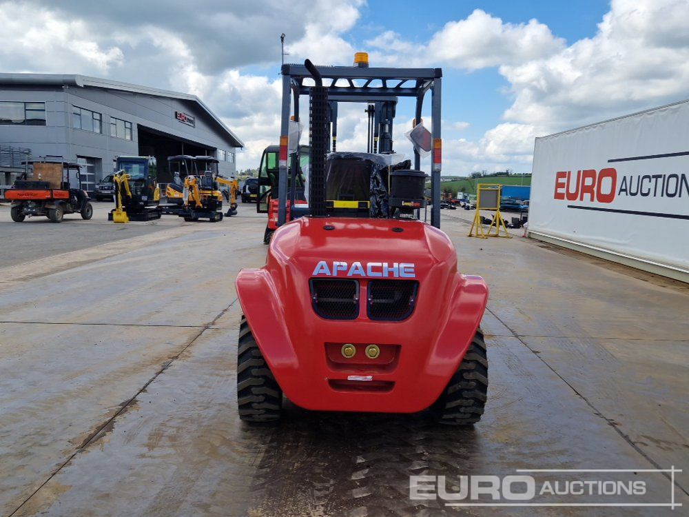 Forklift medan kasar Unused 2025 Apache CPCD35 Diesel Rough Terrain Forklift, 2 Stage Mast, Sideshift: gambar 8