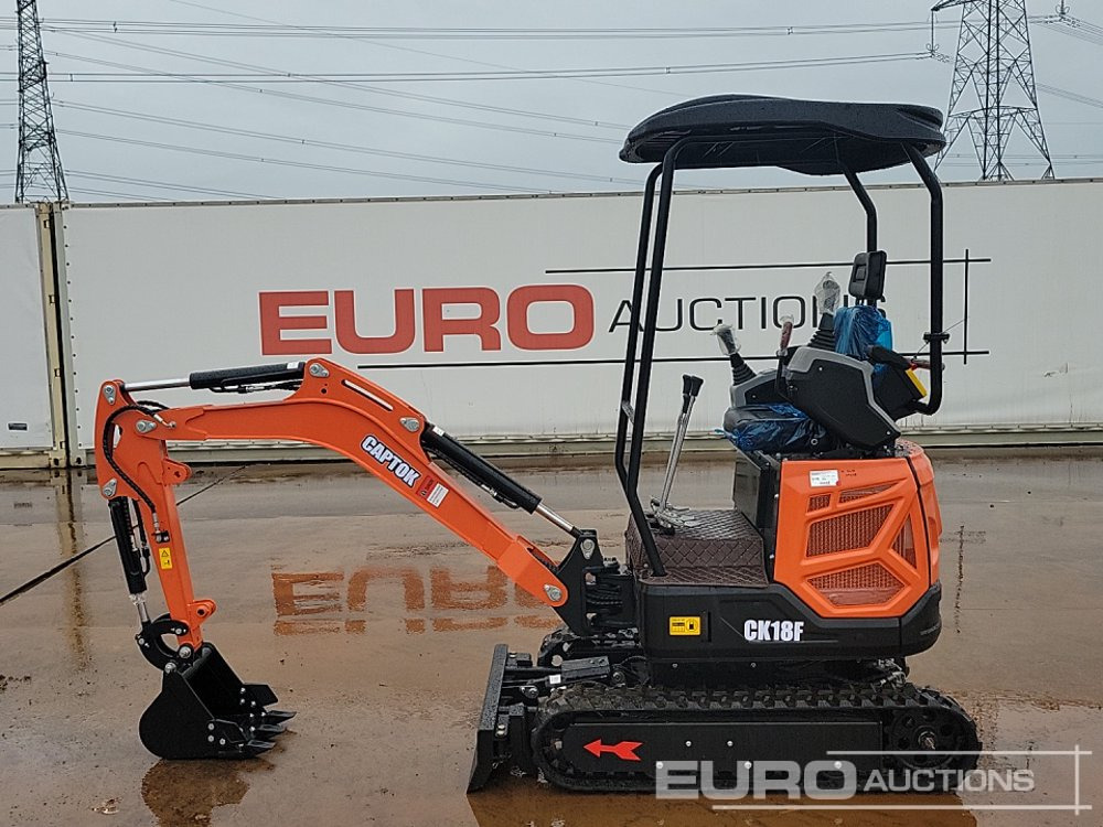 Unused 2025 Captok CK18F - Ekskavator mini: gambar 2 Unused 2025 Captok CK18F - Ekskavator mini: gambar 2