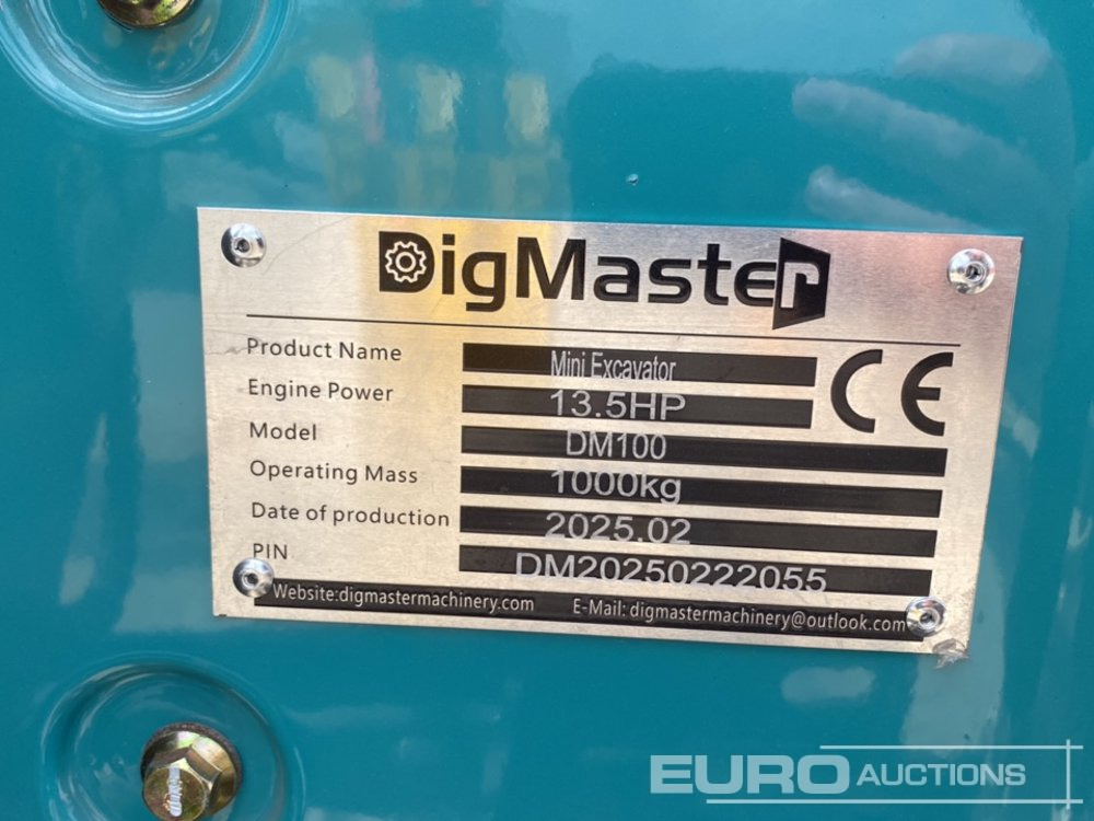 Ekskavator mini Unused 2025 DigMaster DM100: gambar 27