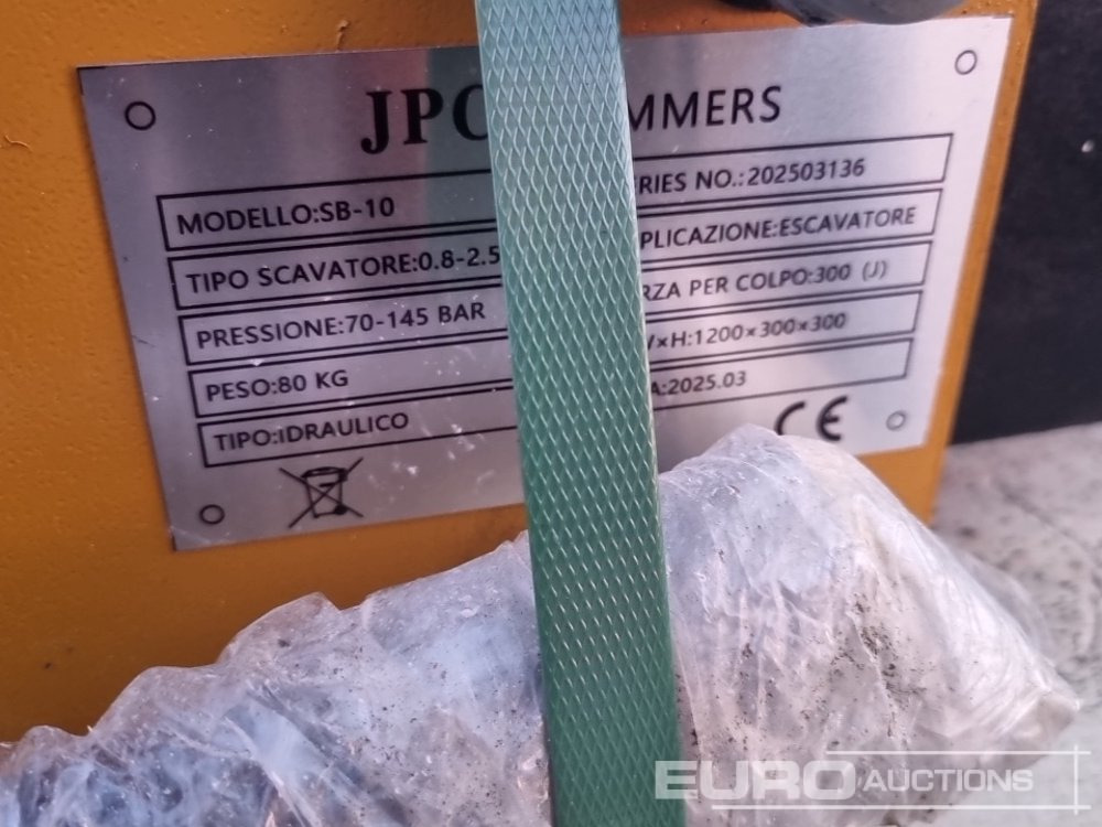 Palu hidrolik Unused 2025 JPC Hydraulic Breaker 45mm Pin to suit 4-6 Ton Excavator: gambar 16 Palu hidrolik Unused 2025 JPC Hydraulic Breaker 45mm Pin to suit 4-6 Ton Excavator: gambar 16