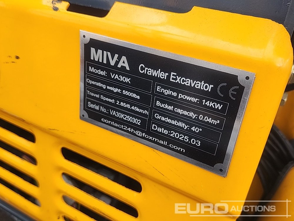 Ekskavator mini Unused 2025 Miva VA30K: gambar 38