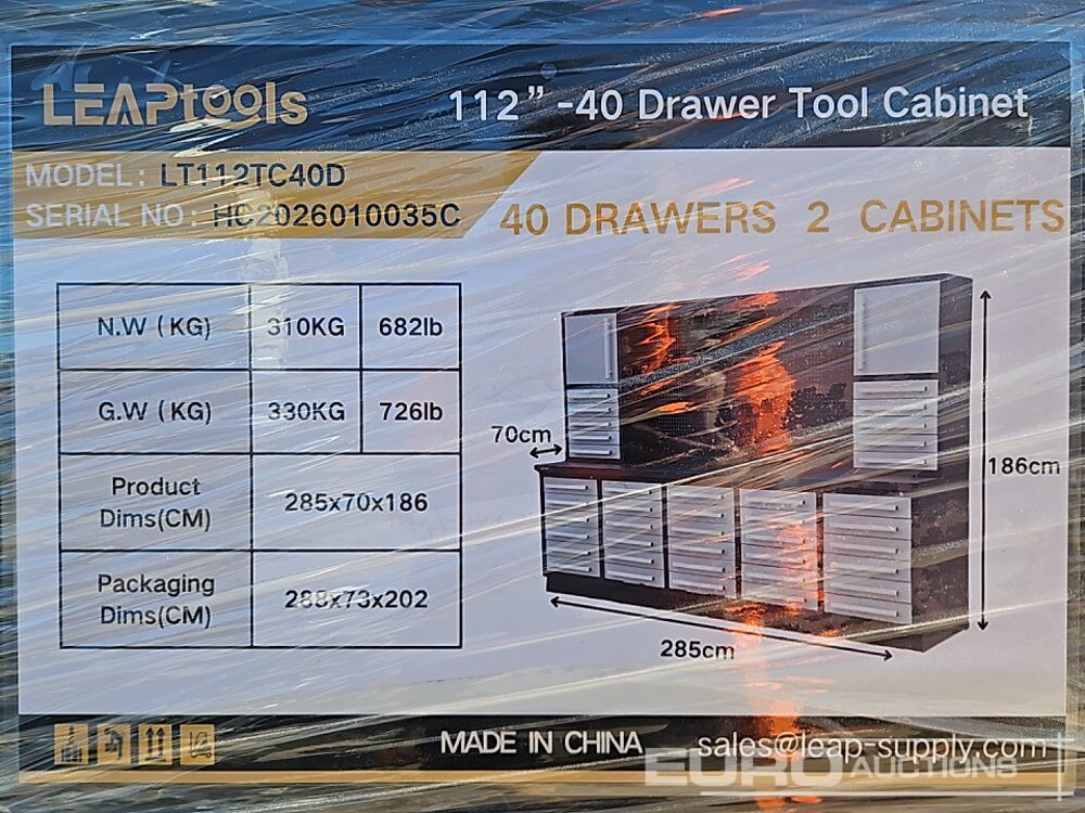 Unused 2026 LEAPTOOLS LT112TC40D - Meja kerja bengkel: gambar 1 Unused 2026 LEAPTOOLS LT112TC40D - Meja kerja bengkel: gambar 1