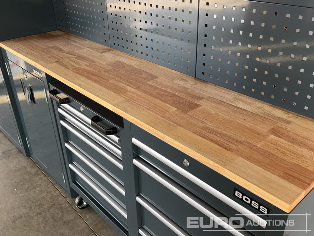 Peralatan bengkel Unused Boss 2.6m 9 Drawer, 5 Cabinet Tool Station: gambar 34