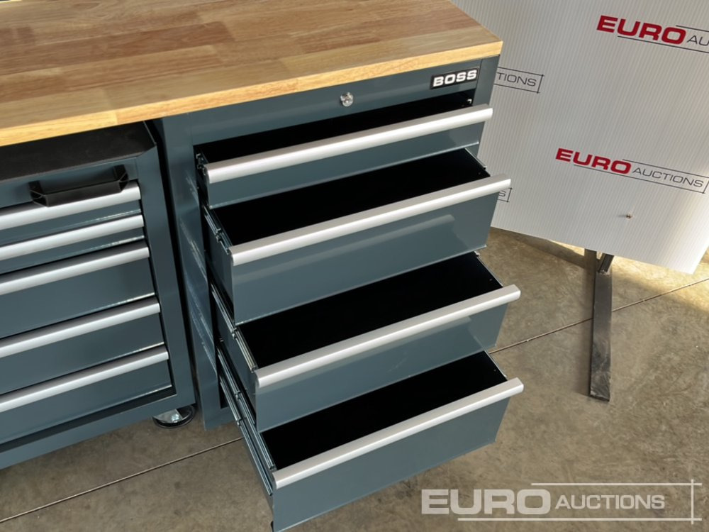 Peralatan bengkel Unused Boss 2.6m 9 Drawer, 5 Cabinet Tool Station: gambar 19