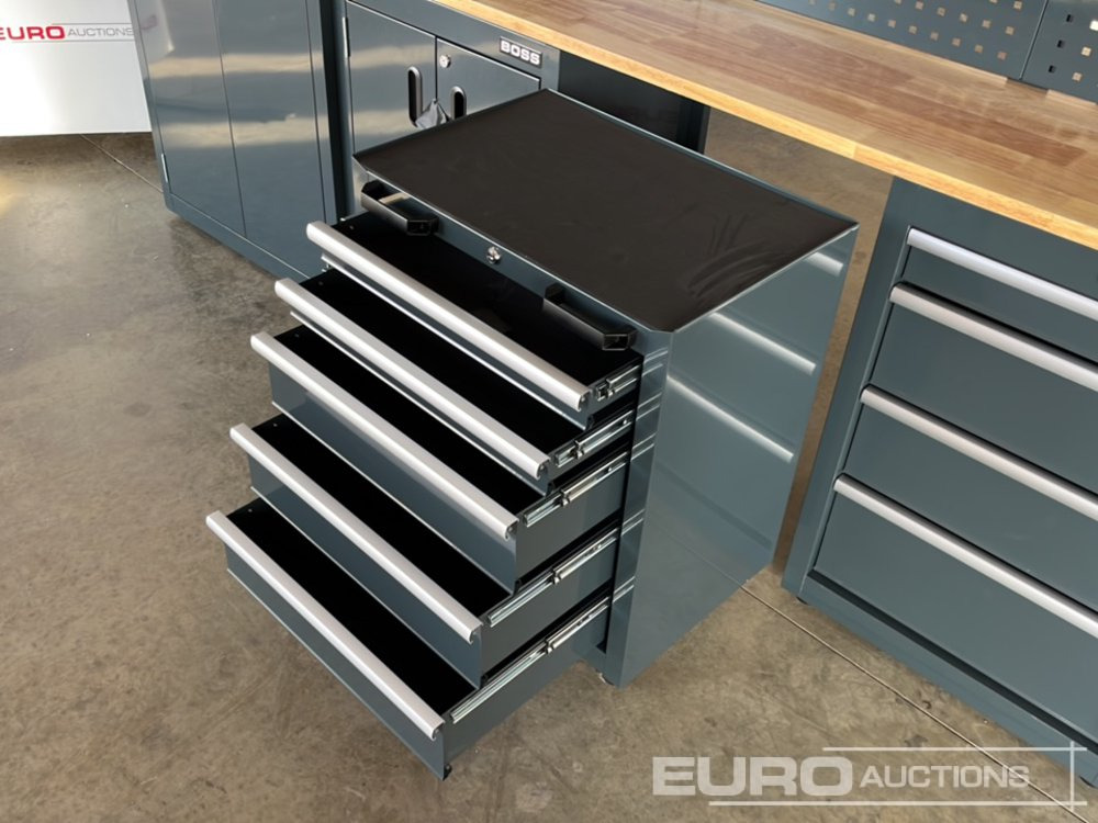 Peralatan bengkel Unused Boss 2.6m 9 Drawer, 5 Cabinet Tool Station: gambar 26