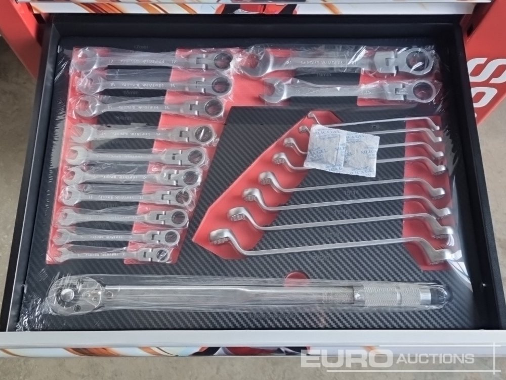 Peralatan bengkel Unused Boss Wheeled Tool Cart with 258pc Tools (Red): gambar 16