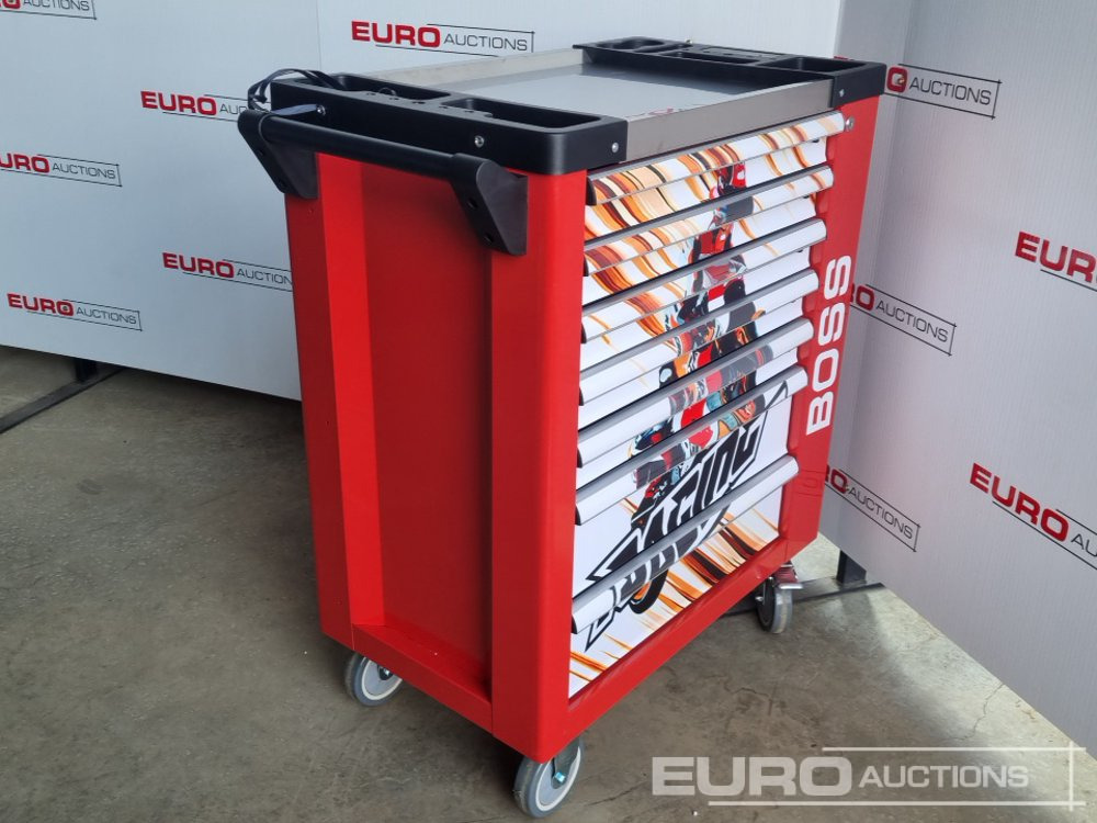 Peralatan bengkel Unused Boss Wheeled Tool Cart with 258pc Tools (Red): gambar 7