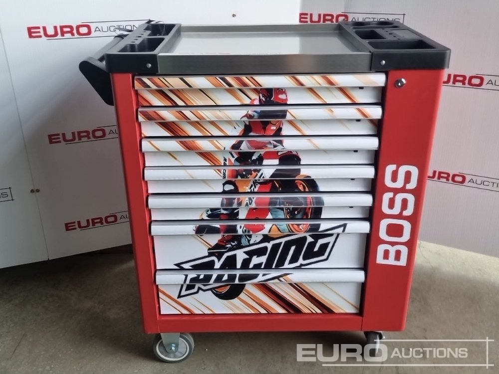 Peralatan bengkel Unused Boss Wheeled Tool Cart with 258pc Tools (Red): gambar 8