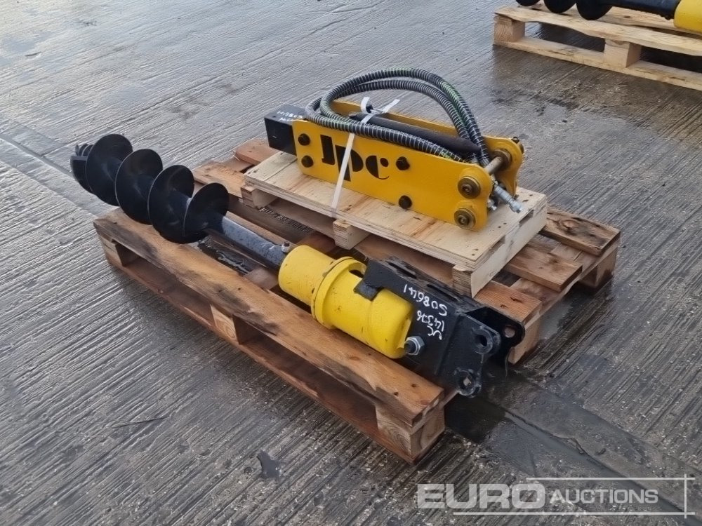 Unused JPC Hydraulic Breaker & 200mm Hydraulic Auger Flight & Drive 25mm Pin to suit Mini Excavator - Palu hidrolik: gambar 3 Unused JPC Hydraulic Breaker & 200mm Hydraulic Auger Flight & Drive 25mm Pin to suit Mini Excavator - Palu hidrolik: gambar 3