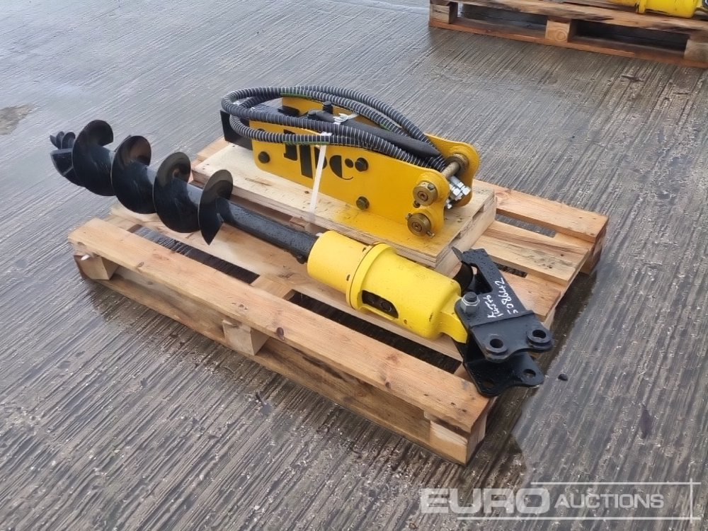 Unused JPC Hydraulic Breaker & 200mm Hydraulic Auger Flight & Drive 25mm Pin to suit Mini Excavator - Palu hidrolik: gambar 3 Unused JPC Hydraulic Breaker & 200mm Hydraulic Auger Flight & Drive 25mm Pin to suit Mini Excavator - Palu hidrolik: gambar 3