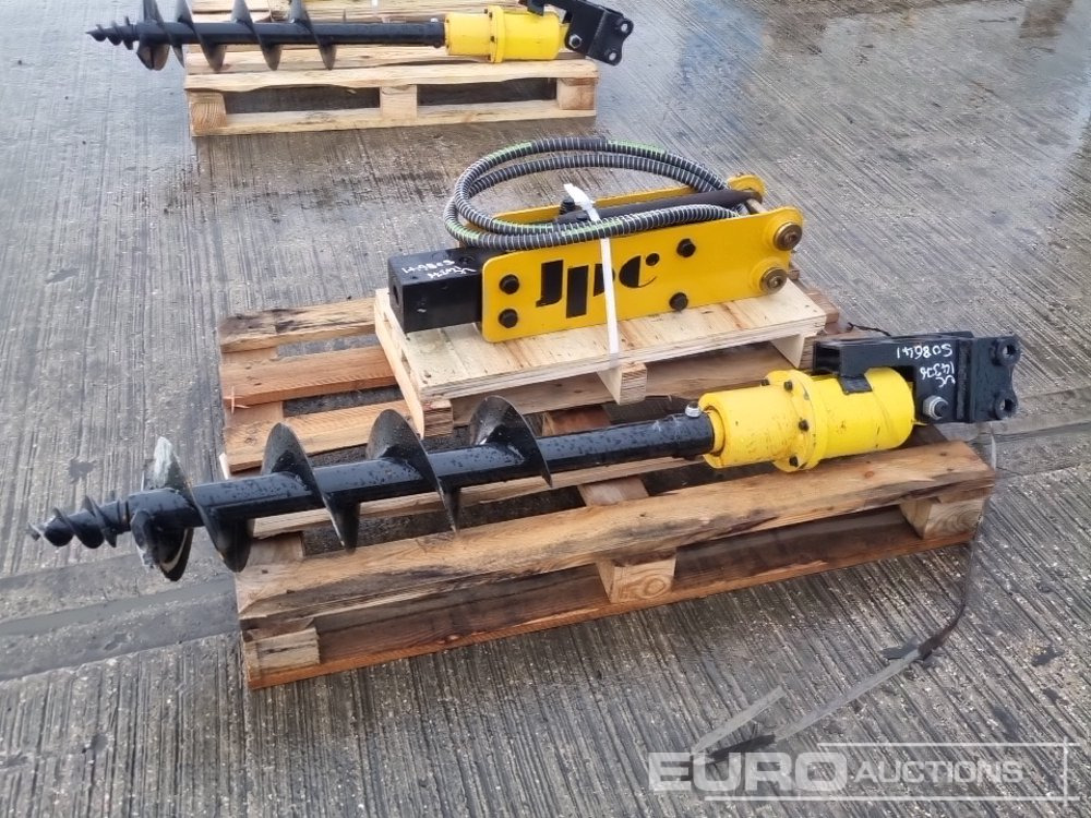 Unused JPC Hydraulic Breaker & 200mm Hydraulic Auger Flight & Drive 25mm Pin to suit Mini Excavator - Palu hidrolik: gambar 2 Unused JPC Hydraulic Breaker & 200mm Hydraulic Auger Flight & Drive 25mm Pin to suit Mini Excavator - Palu hidrolik: gambar 2