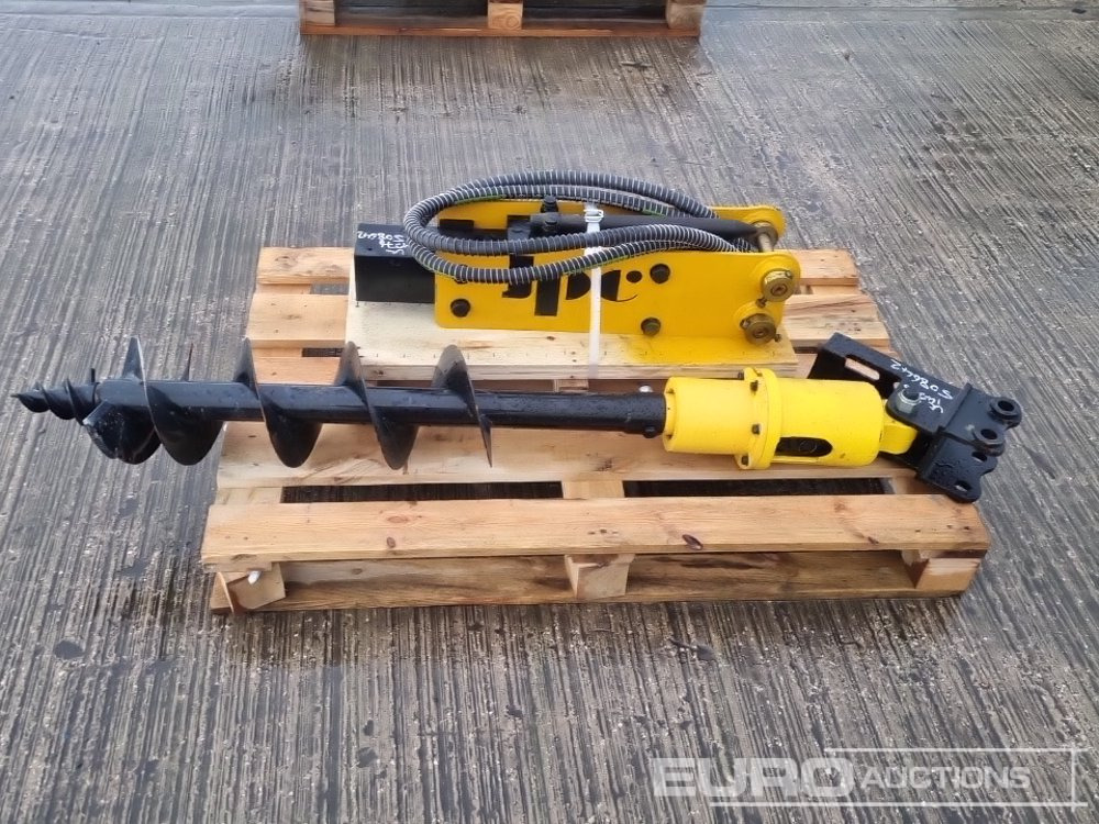 Unused JPC Hydraulic Breaker & 200mm Hydraulic Auger Flight & Drive 25mm Pin to suit Mini Excavator - Palu hidrolik: gambar 2 Unused JPC Hydraulic Breaker & 200mm Hydraulic Auger Flight & Drive 25mm Pin to suit Mini Excavator - Palu hidrolik: gambar 2