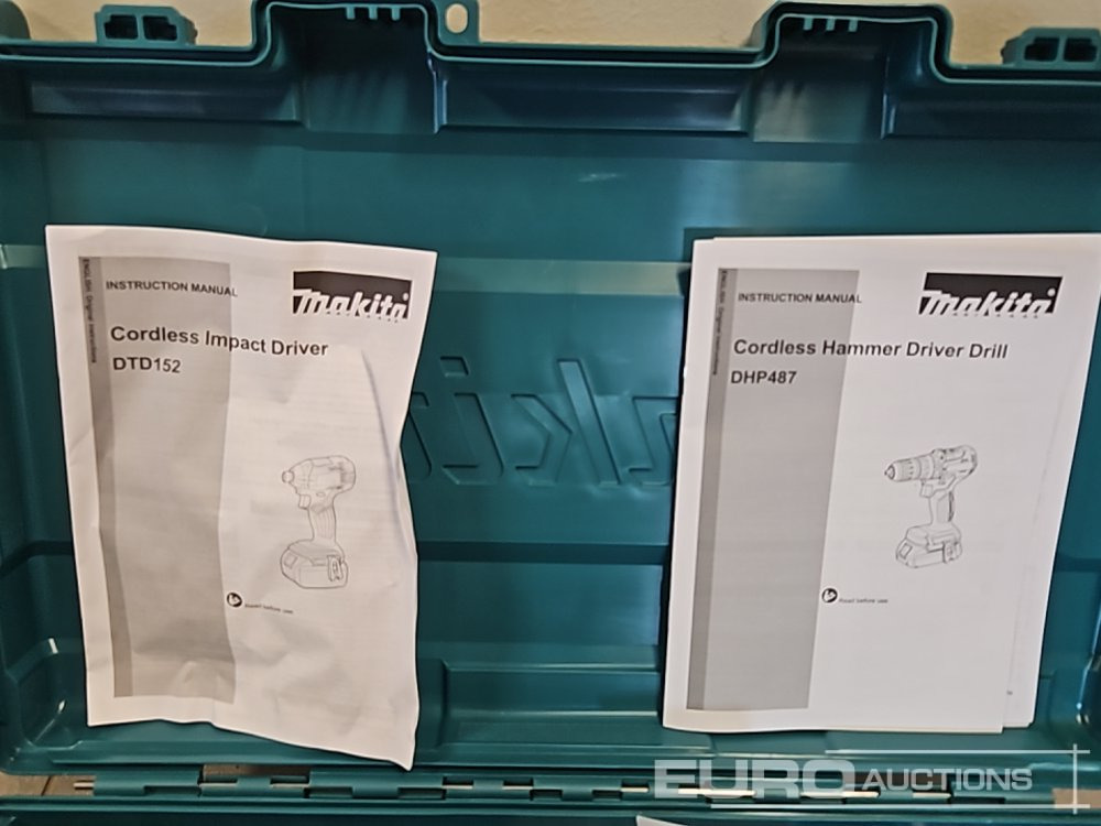 Unused Makita DHP453 18V LXT Combi Dril, Makita DTD152 18V LXT Impact Driver, Battery, Charger, Bit Set - Peralatan bengkel: gambar 3 Unused Makita DHP453 18V LXT Combi Dril, Makita DTD152 18V LXT Impact Driver, Battery, Charger, Bit Set - Peralatan bengkel: gambar 3