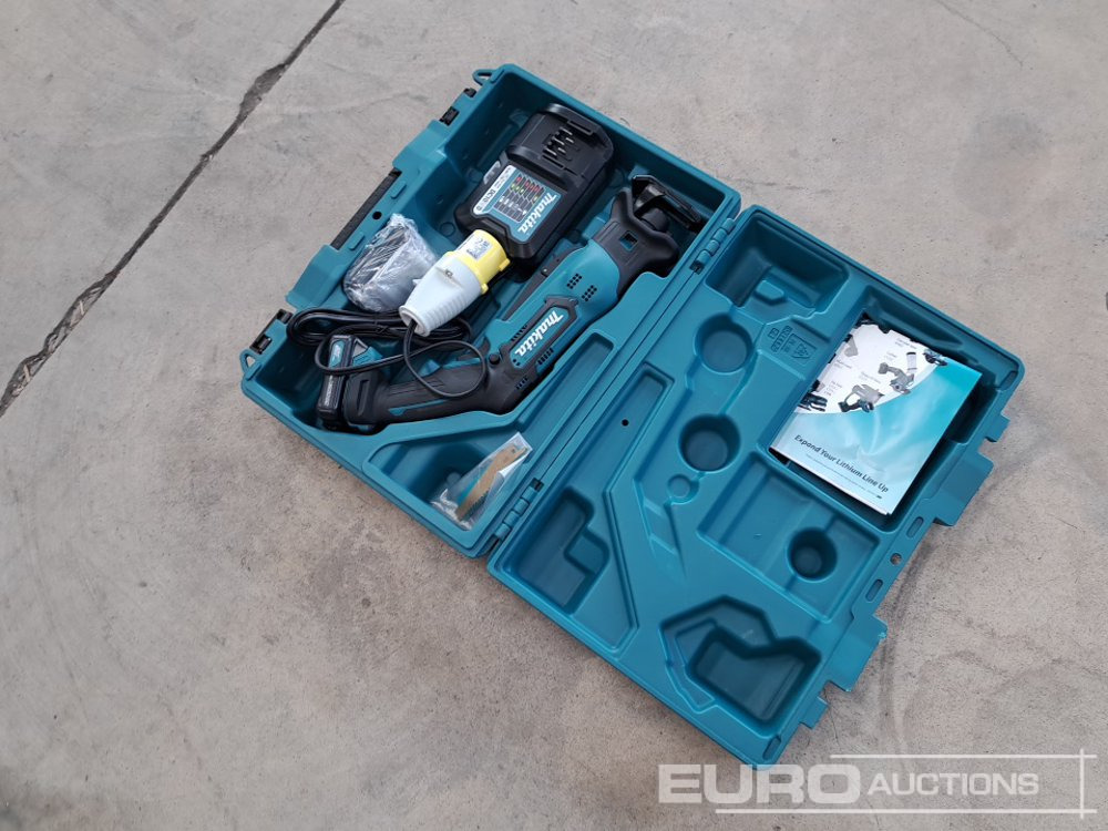 Unused Makita RJ03 12v Recip Saw, 2 Batteries, Charger, Case - Membangun inventaris: gambar 3 Unused Makita RJ03 12v Recip Saw, 2 Batteries, Charger, Case - Membangun inventaris: gambar 3