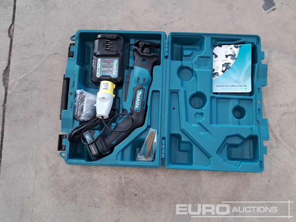 Unused Makita RJ03 12v Recip Saw, 2 Batteries, Charger, Case - Membangun inventaris: gambar 2 Unused Makita RJ03 12v Recip Saw, 2 Batteries, Charger, Case - Membangun inventaris: gambar 2