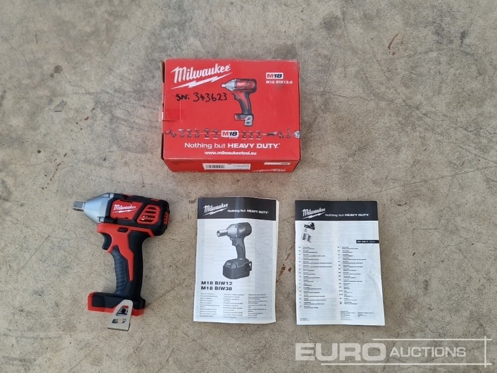 Unused Milwaukee M18 1/2 Cordless Impact Wrench (Body Only) - Membangun inventaris: gambar 2 Unused Milwaukee M18 1/2 Cordless Impact Wrench (Body Only) - Membangun inventaris: gambar 2