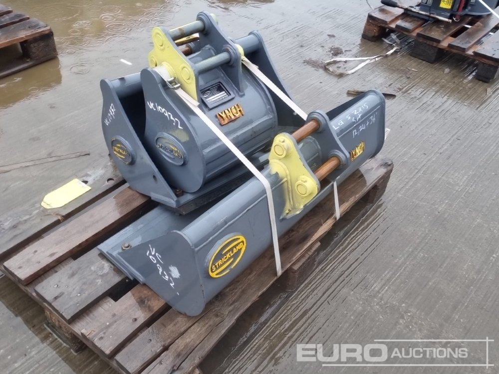 Unused Strickland 36" Ditching, 24", 12" Digging Bucket 30mm Pin to suit Mini Excavator - Ember: gambar 3 Unused Strickland 36" Ditching, 24", 12" Digging Bucket 30mm Pin to suit Mini Excavator - Ember: gambar 3