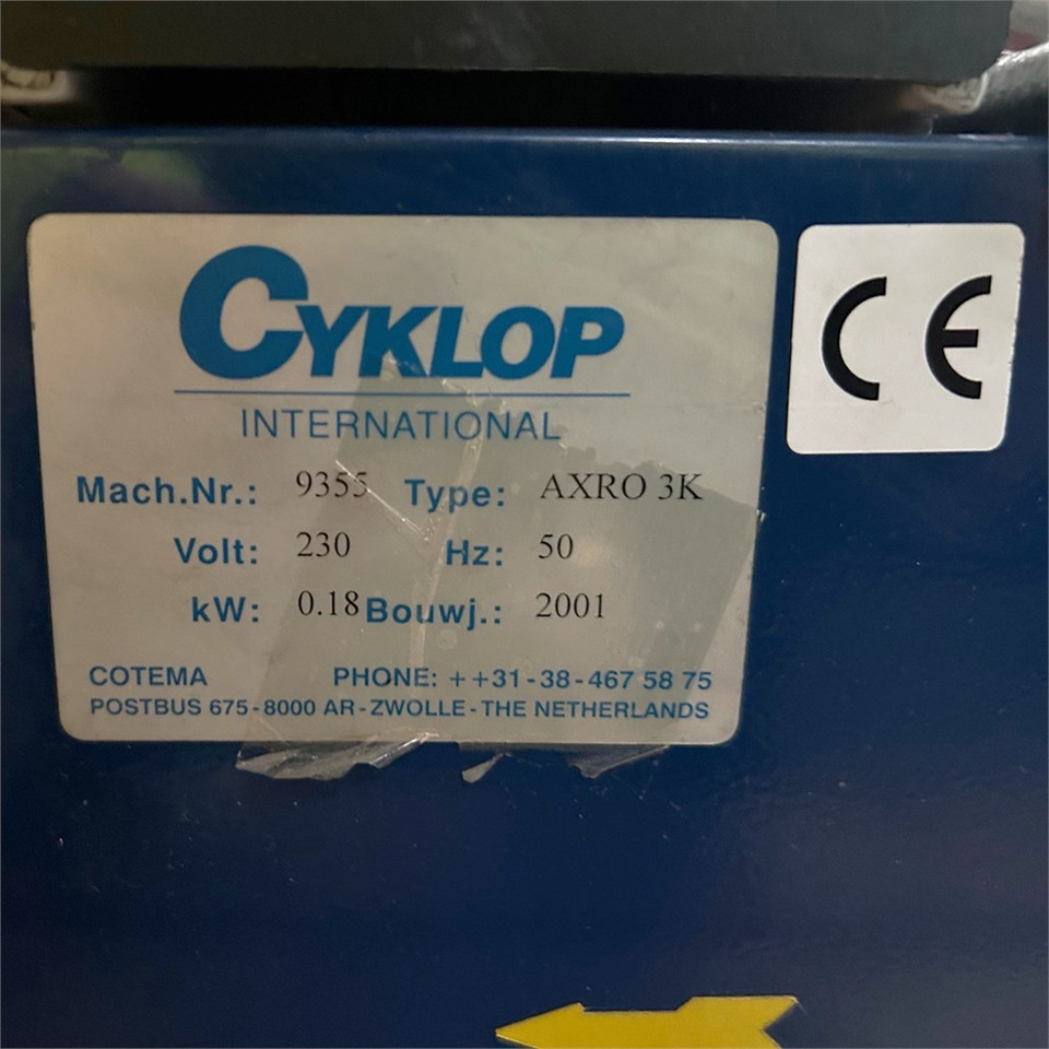 ABC Cyklop Axro 3k - Peralatan mesin: gambar 4 ABC Cyklop Axro 3k - Peralatan mesin: gambar 4
