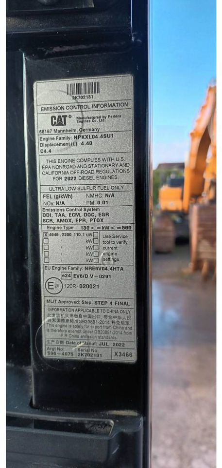 Ekskavator perayap CAT 320 GC: gambar 8