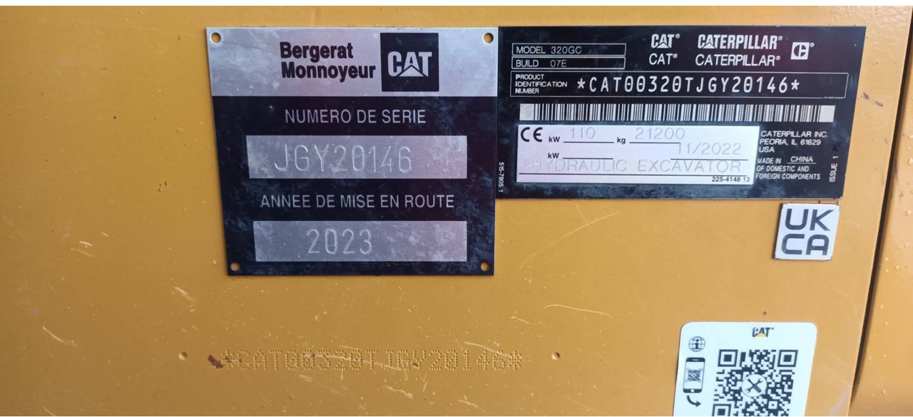 Ekskavator perayap CAT 320 GC: gambar 6