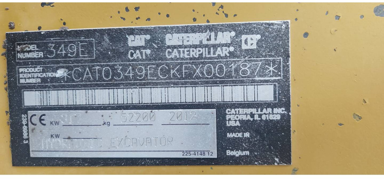 CAT 349E - Ekskavator perayap: gambar 5 CAT 349E - Ekskavator perayap: gambar 5