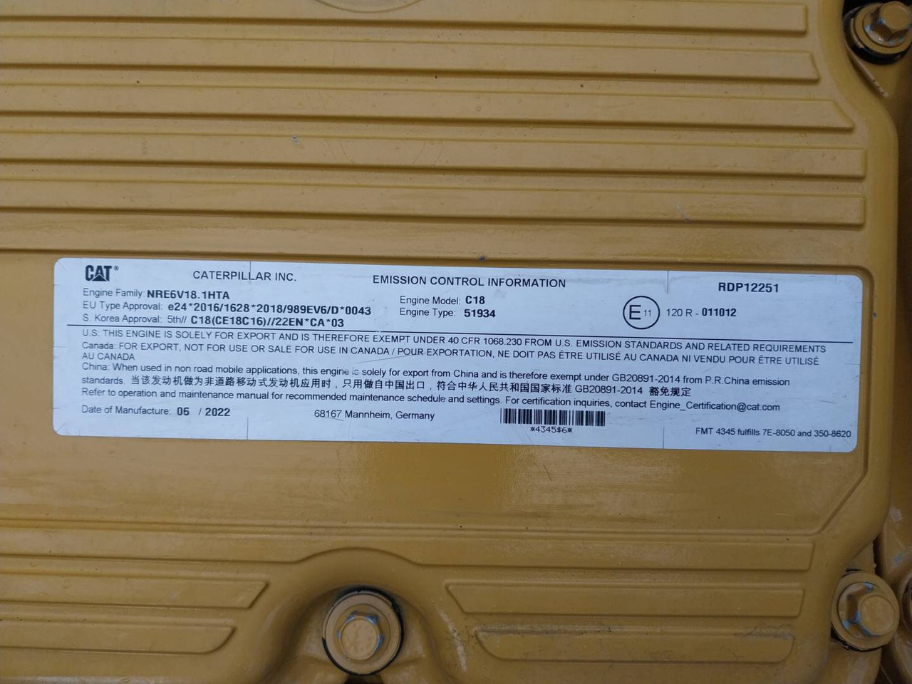 Tempat sampah artikulasi CAT 745: gambar 7 Tempat sampah artikulasi CAT 745: gambar 7