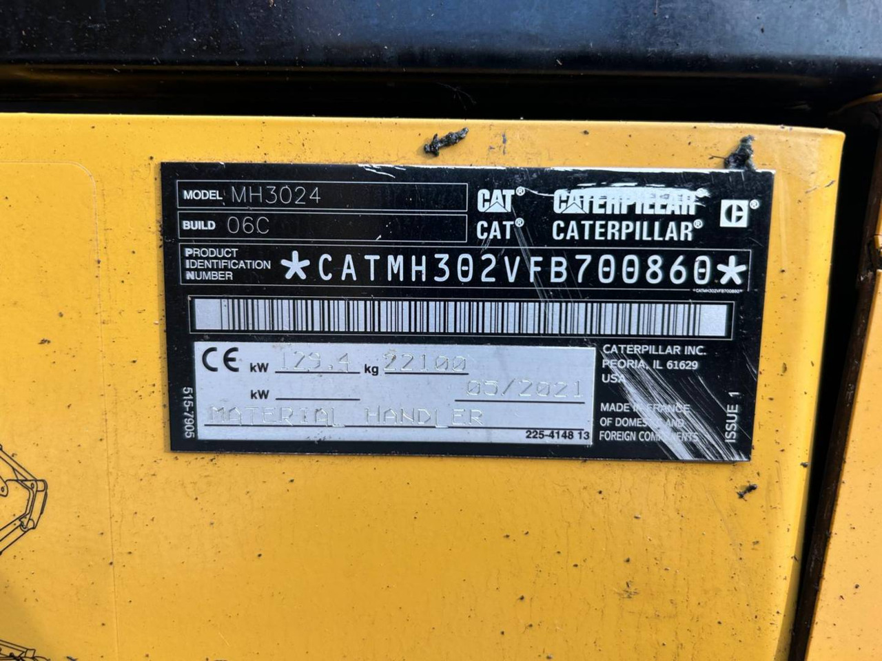 CAT MH3024-1 - Ekskavator roda: gambar 5 CAT MH3024-1 - Ekskavator roda: gambar 5