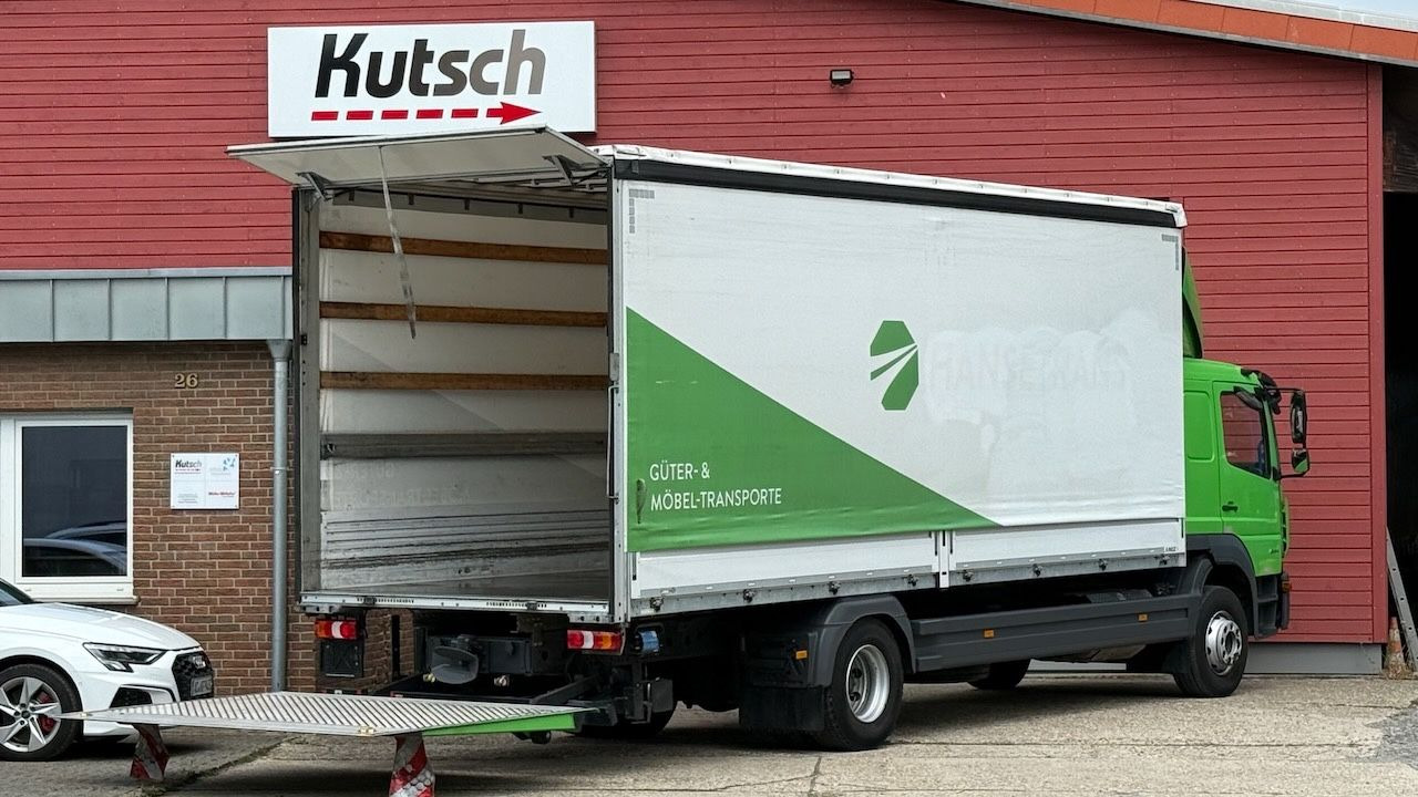Mercedes-Benz Atego 1624L Pritsche/Plane, Ladebordwand - Truk dengan terpal samping: gambar 3 Mercedes-Benz Atego 1624L Pritsche/Plane, Ladebordwand - Truk dengan terpal samping: gambar 3