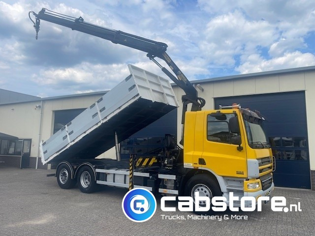DAF CF 75.310 FAN 6x2 Euro 5 - MANUAL - Bouwjaar 2008 - Kipper - Palfinger PK 15002 Performance - Km 550.899 - Good condition! - Truk derek: gambar 1 DAF CF 75.310 FAN 6x2 Euro 5 - MANUAL - Bouwjaar 2008 - Kipper - Palfinger PK 15002 Performance - Km 550.899 - Good condition! - Truk derek: gambar 1