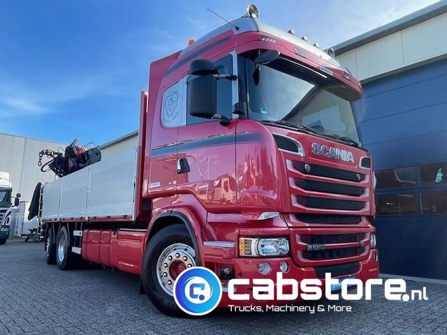 Scania R520 LB6X2*4HNB V8 Euro 6 - Bouwjaar 2013 - Highline - Opticruise - Open box + Palfinger PK 24001-K B Autolaadkraan - Good condition ! - Truk derek: gambar 4 Scania R520 LB6X2*4HNB V8 Euro 6 - Bouwjaar 2013 - Highline - Opticruise - Open box + Palfinger PK 24001-K B Autolaadkraan - Good condition ! - Truk derek: gambar 4