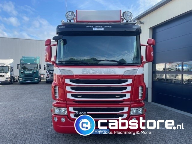 Tractor head Scania G 400 A 6X2*4 HNA  Euro 5 - Handgeschakeld -  FASSI F455XP + JIP Autolaadkraan - Bouwjaar 2010 - Km 748.730 - Very good condition !!: gambar 11