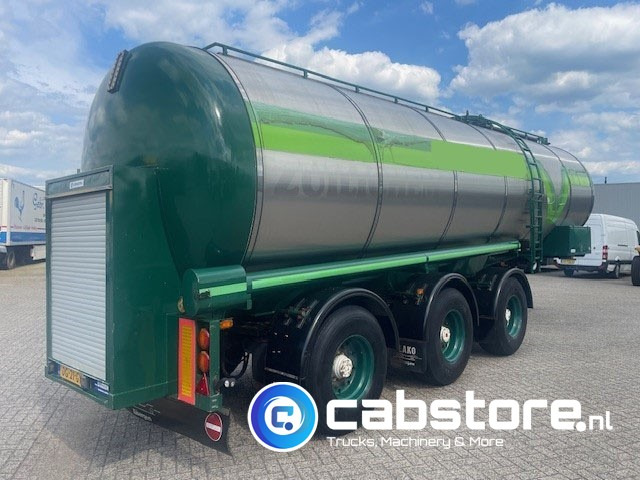 Lako T343 Tank-trailer LAKO T343 Tankoplegger RVS - Bouwjaar 2000 - SAF assen - Gestuurd - Laadvermogen 34.880 kg - Trailer tangki: gambar 5 Lako T343 Tank-trailer LAKO T343 Tankoplegger RVS - Bouwjaar 2000 - SAF assen - Gestuurd - Laadvermogen 34.880 kg - Trailer tangki: gambar 5