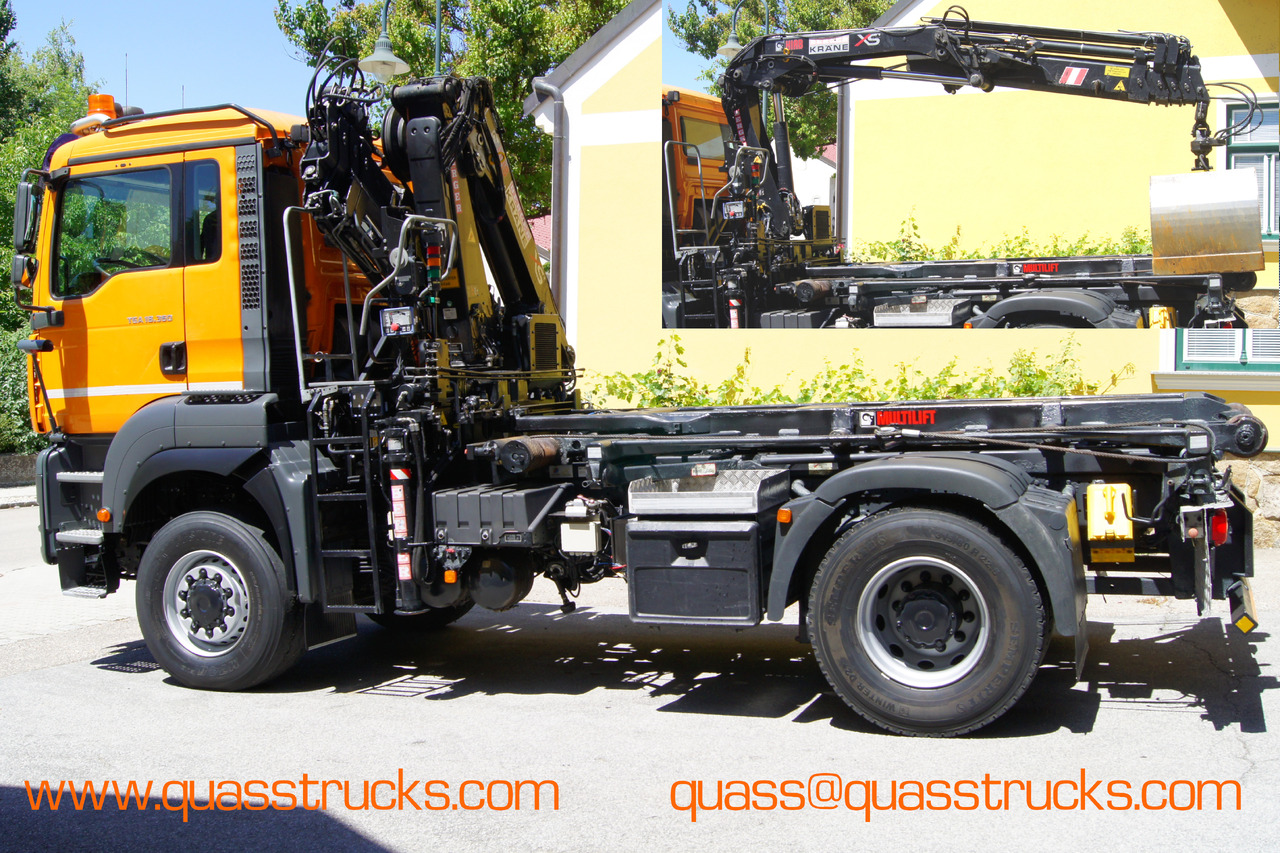MAN TGA 18.360 BL 4x4/Euro4/TÜV/HIAB 111/MULTILIFT/Winterdienst - Truk pembawa sistem kabel, Truk derek: gambar 3 MAN TGA 18.360 BL 4x4/Euro4/TÜV/HIAB 111/MULTILIFT/Winterdienst - Truk pembawa sistem kabel, Truk derek: gambar 3