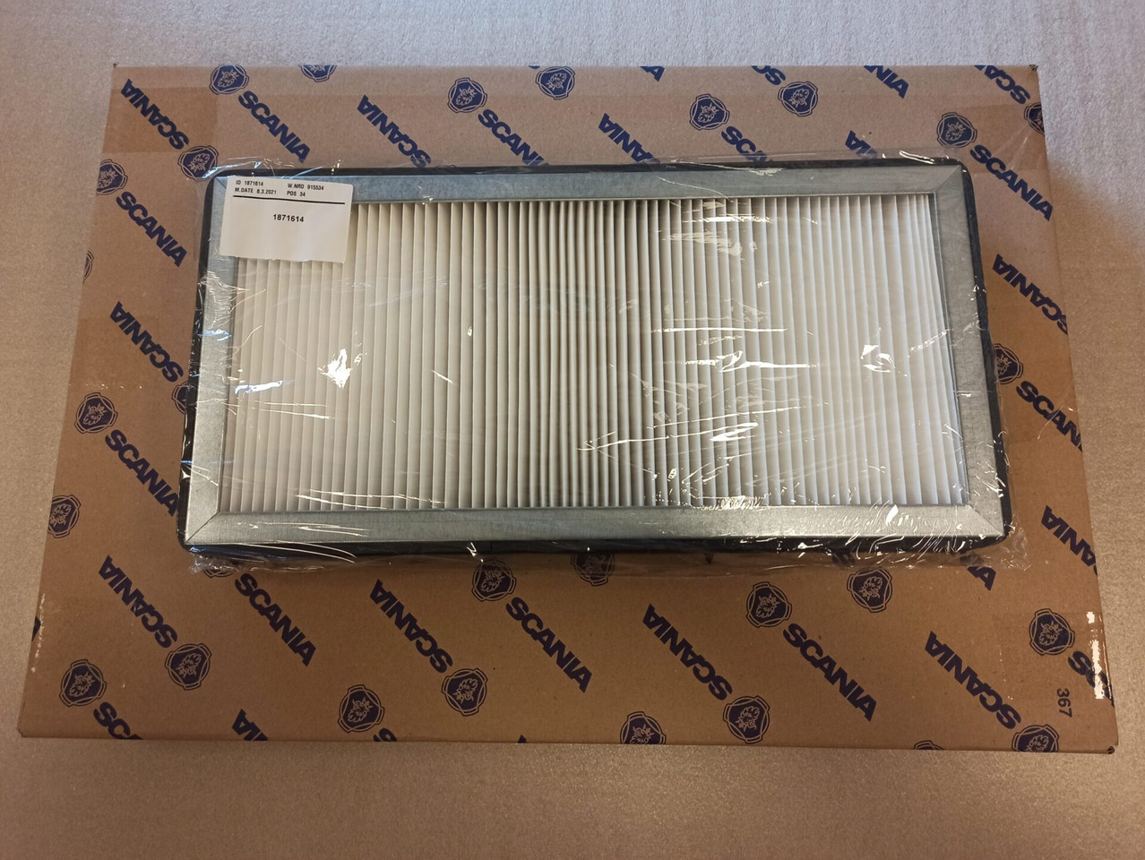 SCANIA AIR FILTER - 1871614 - Filter kabin untuk Truk: gambar 1 SCANIA AIR FILTER - 1871614 - Filter kabin untuk Truk: gambar 1