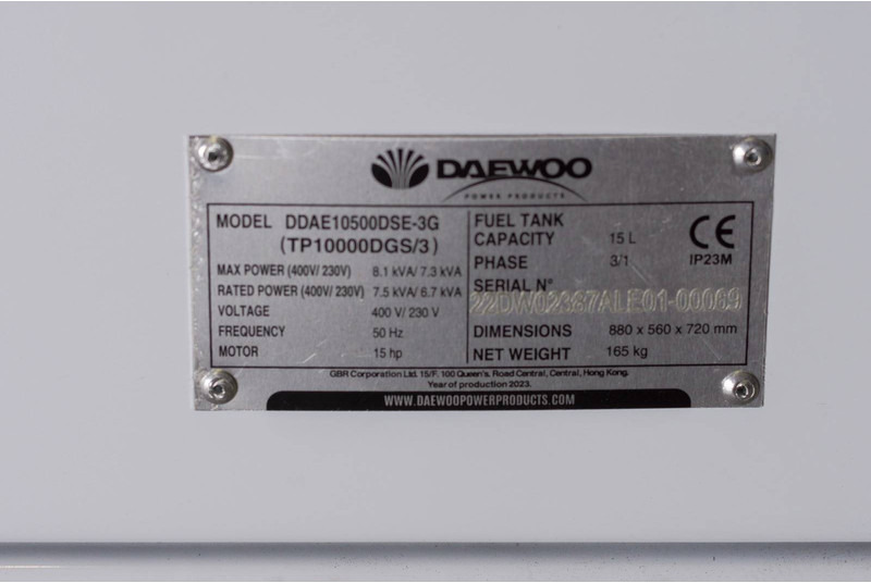 Genset baru Daewoo DDAE10500DSE-3G: gambar 7