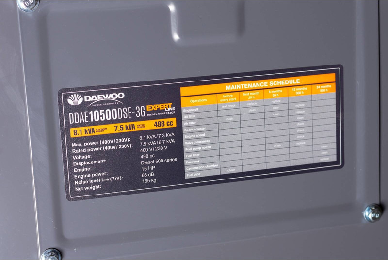 Genset baru Daewoo DDAE10500DSE-3G: gambar 10