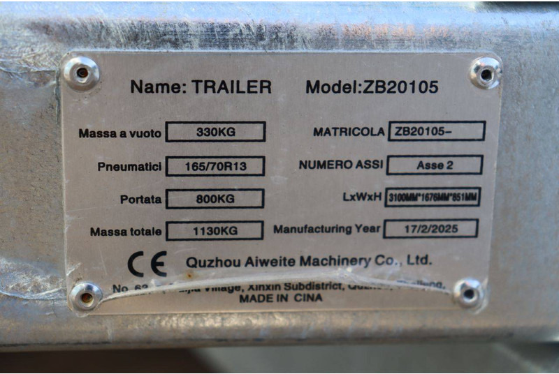 Trailer flatbed baru Onbekend ZB20105: gambar 14