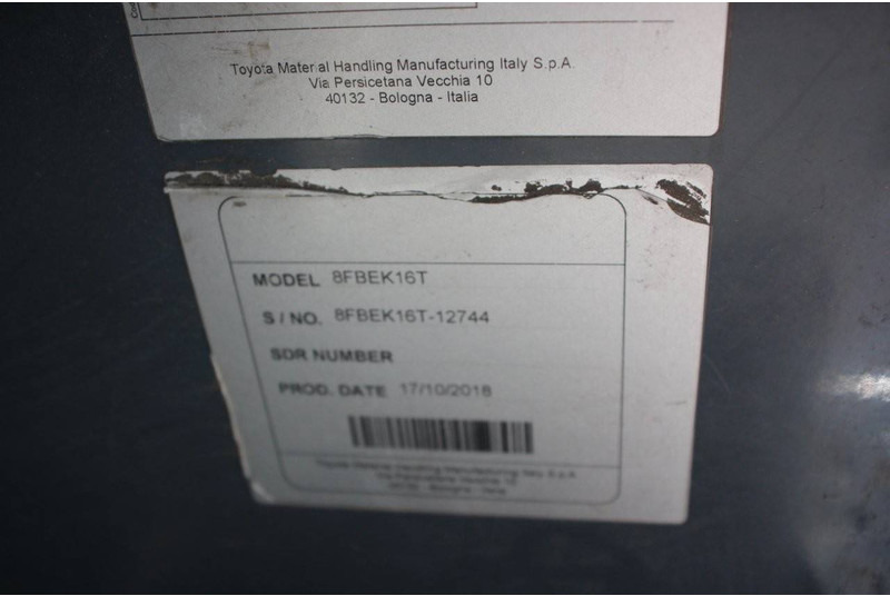 Forklift listrik Toyota 8FBEK16T: gambar 19