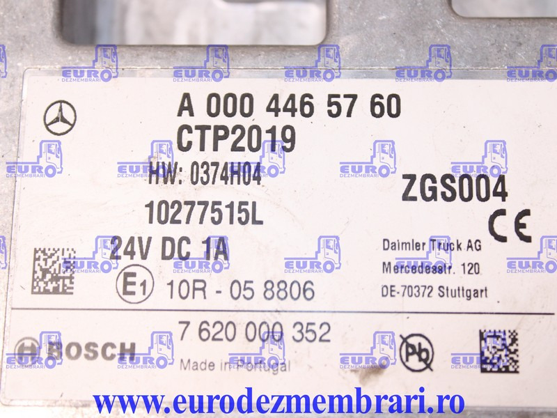 CALCULATOR CTP2019 MERCEDES ACTROS MP5 A0004465760 - ECU untuk Truk: gambar 3 CALCULATOR CTP2019 MERCEDES ACTROS MP5 A0004465760 - ECU untuk Truk: gambar 3
