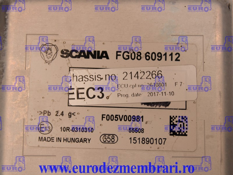 CALCULATOR EEC3 SCANIA NGS 2610801 - ECU untuk Truk: gambar 3 CALCULATOR EEC3 SCANIA NGS 2610801 - ECU untuk Truk: gambar 3