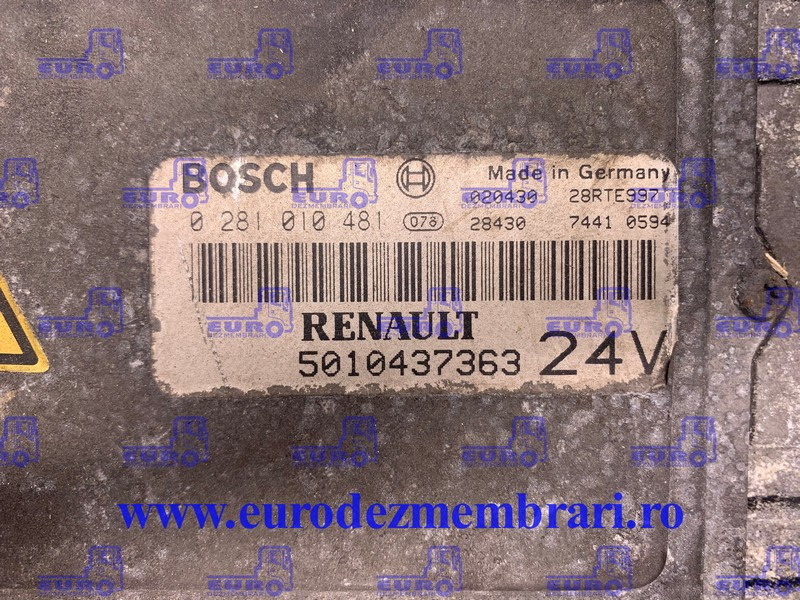 CALCULATOR MOTOR RENAULT 5010437363 - ECU untuk Truk: gambar 2 CALCULATOR MOTOR RENAULT 5010437363 - ECU untuk Truk: gambar 2