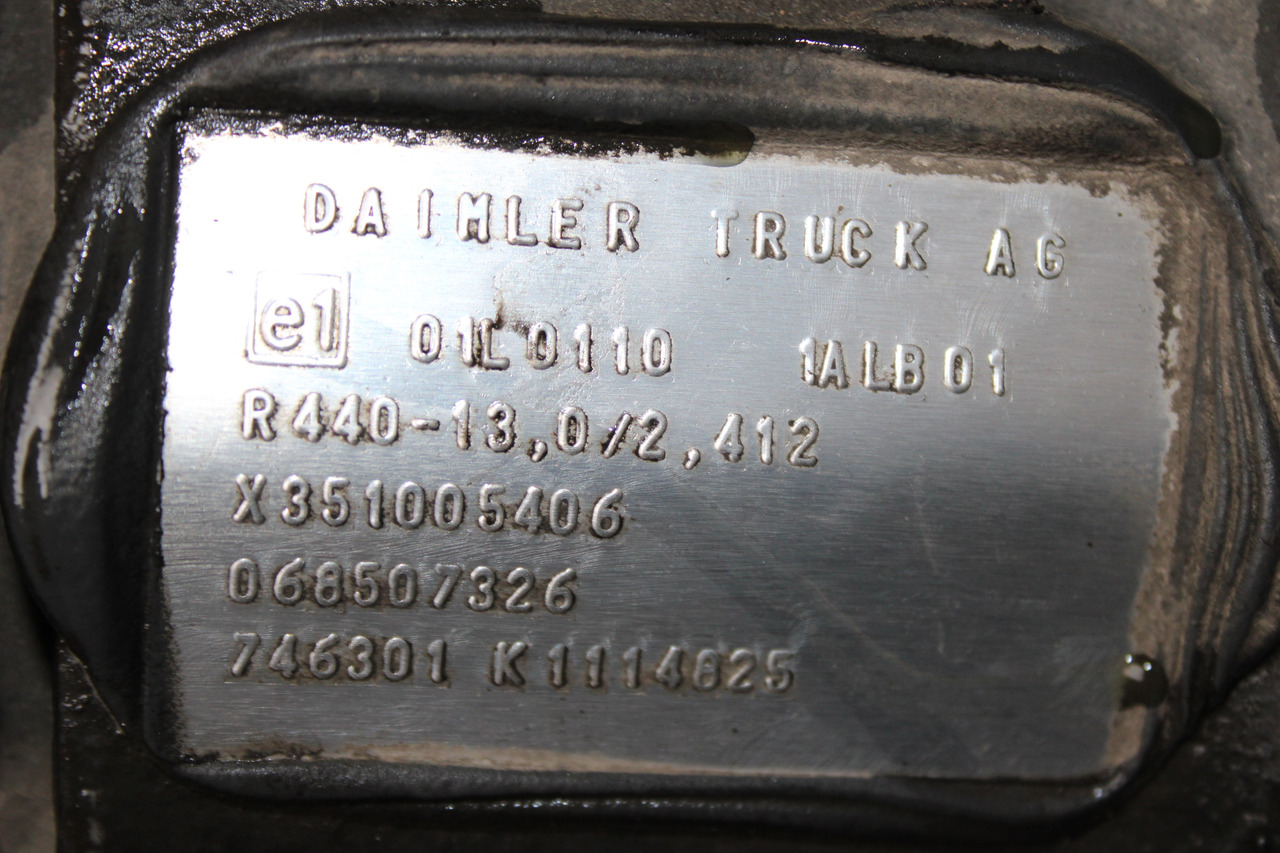 DIFERENTIAL MERCEDES ACTROS R=2,412 R440-13 X351005406, 068507326 - Gigi diferensial untuk Truk: gambar 3 DIFERENTIAL MERCEDES ACTROS R=2,412 R440-13 X351005406, 068507326 - Gigi diferensial untuk Truk: gambar 3