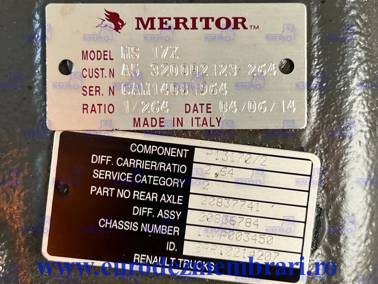 DIFERENTIAL RENAULT MS17X R=2.64 - Gigi diferensial untuk Truk: gambar 3 DIFERENTIAL RENAULT MS17X R=2.64 - Gigi diferensial untuk Truk: gambar 3